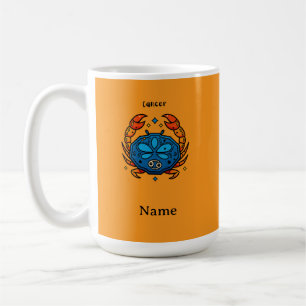Krebs Sternzeichen Pop Art - Retro Himmels Krebs Kaffeetasse