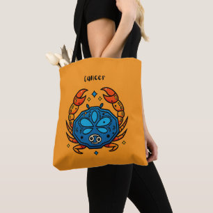 Krebs Sternzeichen Pop Art - Retro Himmels Krebs Tasche