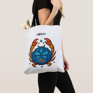 Krebs Sternzeichen Pop Art - Retro Himmels Krebs Tasche