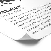 Krebs-Sternzeichenposter Poster (Ecke)