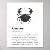 Krebs-Sternzeichenposter Poster (Vorne)