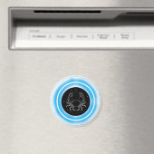 Krebs-Symbol – Minimales Astrologie-Emblem Magnet (In Situ (Geschirrspüler))