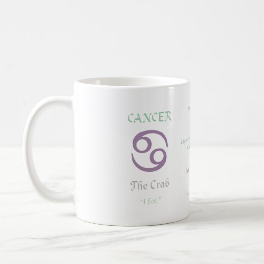 Krebs-Tasse Kaffeetasse (Links)