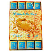 Krebs - The Crab (22. Juni - 22. Juli) Baby Mittlere Geschenktüte (Vorderseite)