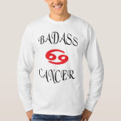 Krebs-Tierkreis cooles lustiges Badass T-Shirt (Vorderseite)