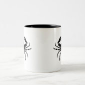Krebs-Tierkreis-Piktogramm-Tasse Zweifarbige Tasse (Mittel)