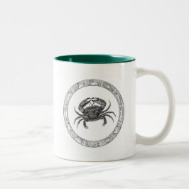 Krebs-Tierkreis-Tasse Zweifarbige Tasse
