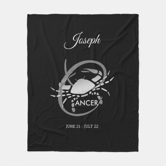 Krebs - Tierkreis-Zeichen Fleecedecke (Vorderseite)