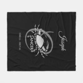 Krebs - Tierkreis-Zeichen Fleecedecke (Vorderseite (Horizontal))