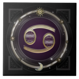 Krebs-Tierkreis-Zeichen Fliese