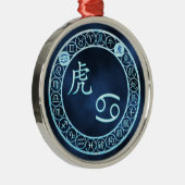 Krebs/Tiger Ornament Aus Metall (Rechts)