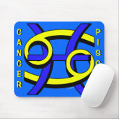 Krebs u. Fische VORBEI Mousepad (Mit Mouse)