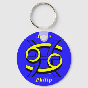 Krebs u. Fische VORBEI Schlüsselanhänger