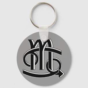 Krebs-u. Skorpions-Partner bw Schlüsselanhänger