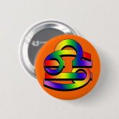 Krebs u. Waage GLBT Button (Vorne & Hinten)