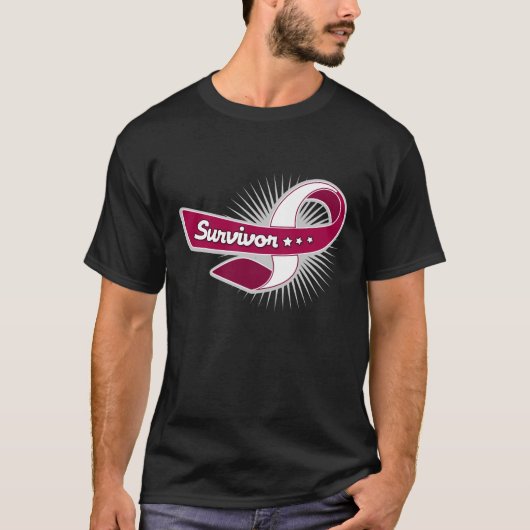 Krebs-Überlebend-Band-Kehlkopfkrebs T-Shirt (Vorderseite)