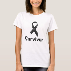Krebs-Überlebend-Schwarzes T-Shirt