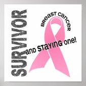 KREBS-Überlebende 1 Poster (Vorne)