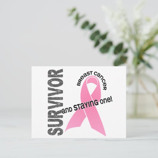 KREBS-Überlebende 1 Postkarte (Stehend Vorderseite)