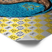 Krebs und Erddrache Poster (Ecke)