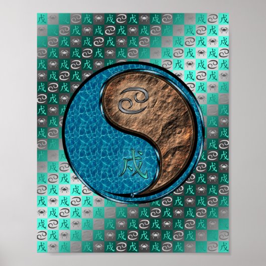 Krebs und Erdhund Poster (Vorne)