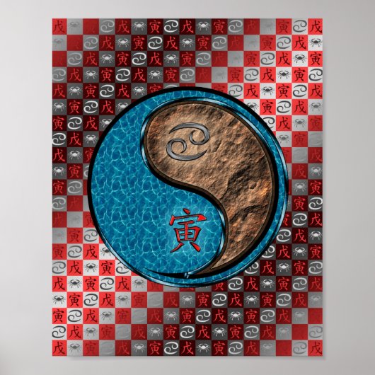 Krebs und Erdiger Poster (Vorne)