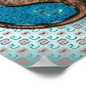 Krebs und Erdschlange Poster (Ecke)