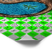 Krebs und Erdziege Poster (Ecke)