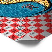 Krebs und Feuer Poster (Ecke)
