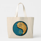 Krebs- und Feuerdrache Jumbo Stoffbeutel (Rückseite)