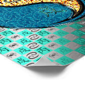 Krebs und Feuerhund Poster (Ecke)