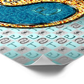 Krebs und Feuerschlange Poster (Ecke)