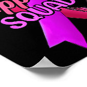 Krebs und häusliche Gewalt Sensibilisierung Schmet Poster (Ecke)