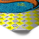 Krebs und Holzaffe Poster (Ecke)