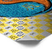 Krebs und Holzdrache Poster (Ecke)