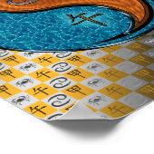 Krebs und Holzpferd Poster (Ecke)