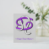 Krebs und Leo PGy Postkarte (Stehend Vorderseite)