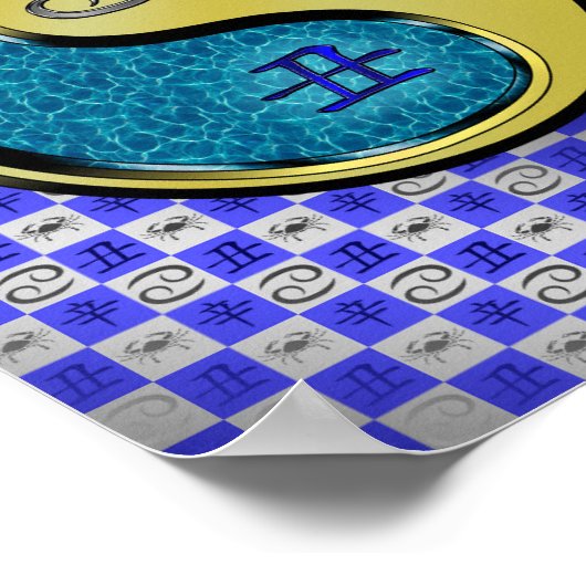 Krebs und Metall Ox Poster (Ecke)