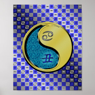 Krebs und Metall Ox Poster