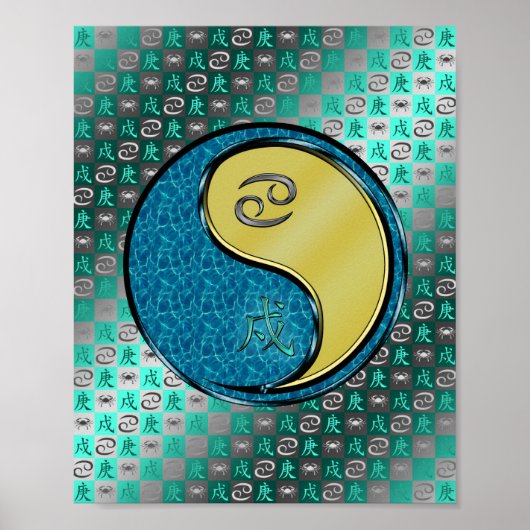 Krebs und Metallhund Poster (Vorne)