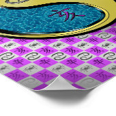 Krebs und Metallkarren Poster (Ecke)