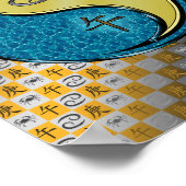 Krebs und Metallpferd Poster (Ecke)