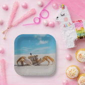 Krebs- und Strandthemen Pappteller (Party)