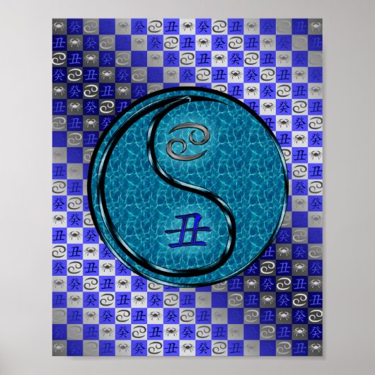 Krebs und Wasser Ox Poster (Vorne)