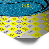 Krebs- und Wasseraffe Poster (Ecke)