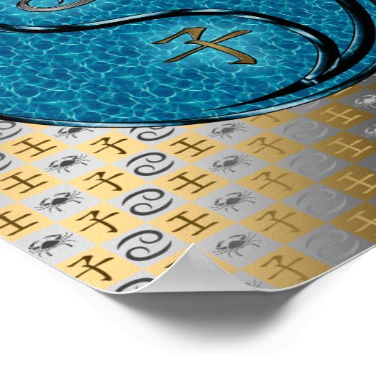 Krebs- und Wasserratte Poster (Ecke)