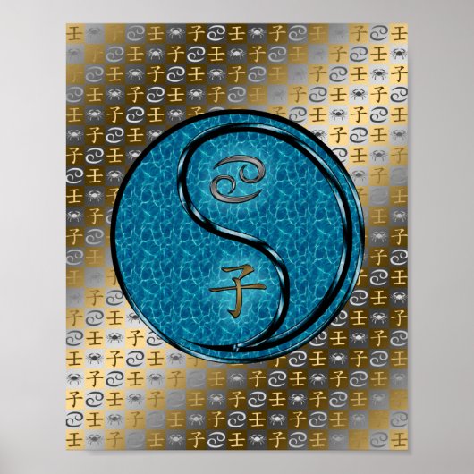 Krebs- und Wasserratte Poster (Vorne)