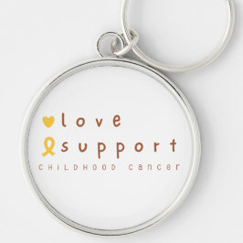 Krebs unterstützende Liebe Schlüsselanhänger