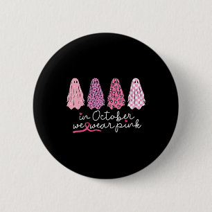 Krebs-Unterstützungsgruppe Geist Halloween Button