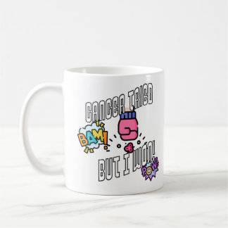 Krebs versucht, aber ich gewann! kaffeetasse